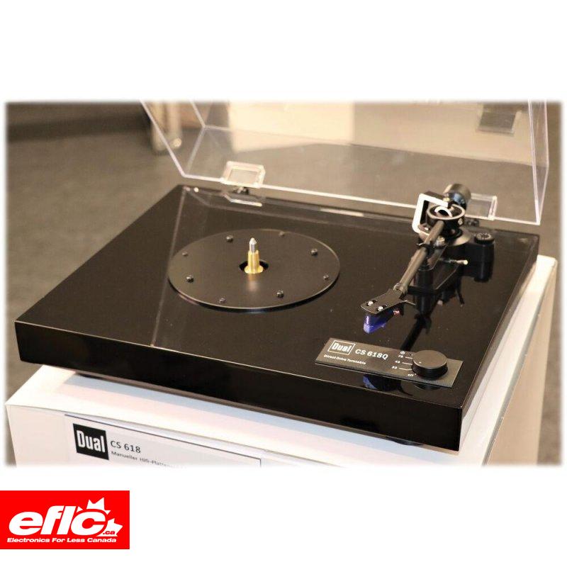 Dual CS 618Q Manual Turntable With Auto Stop BLACK Canada EFLC.ca